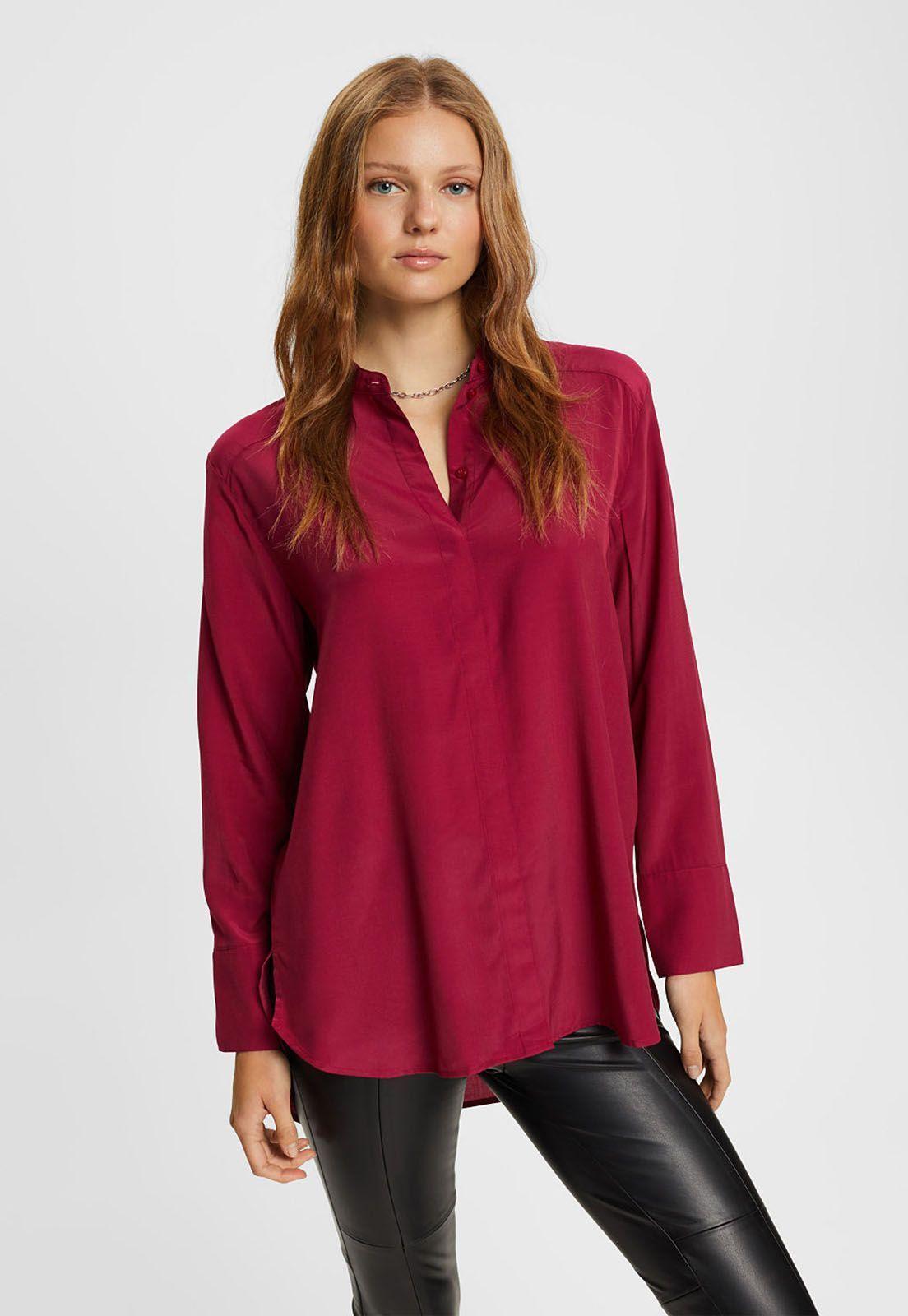 Blusa Con Cuello Alto Mujer Esprit-0