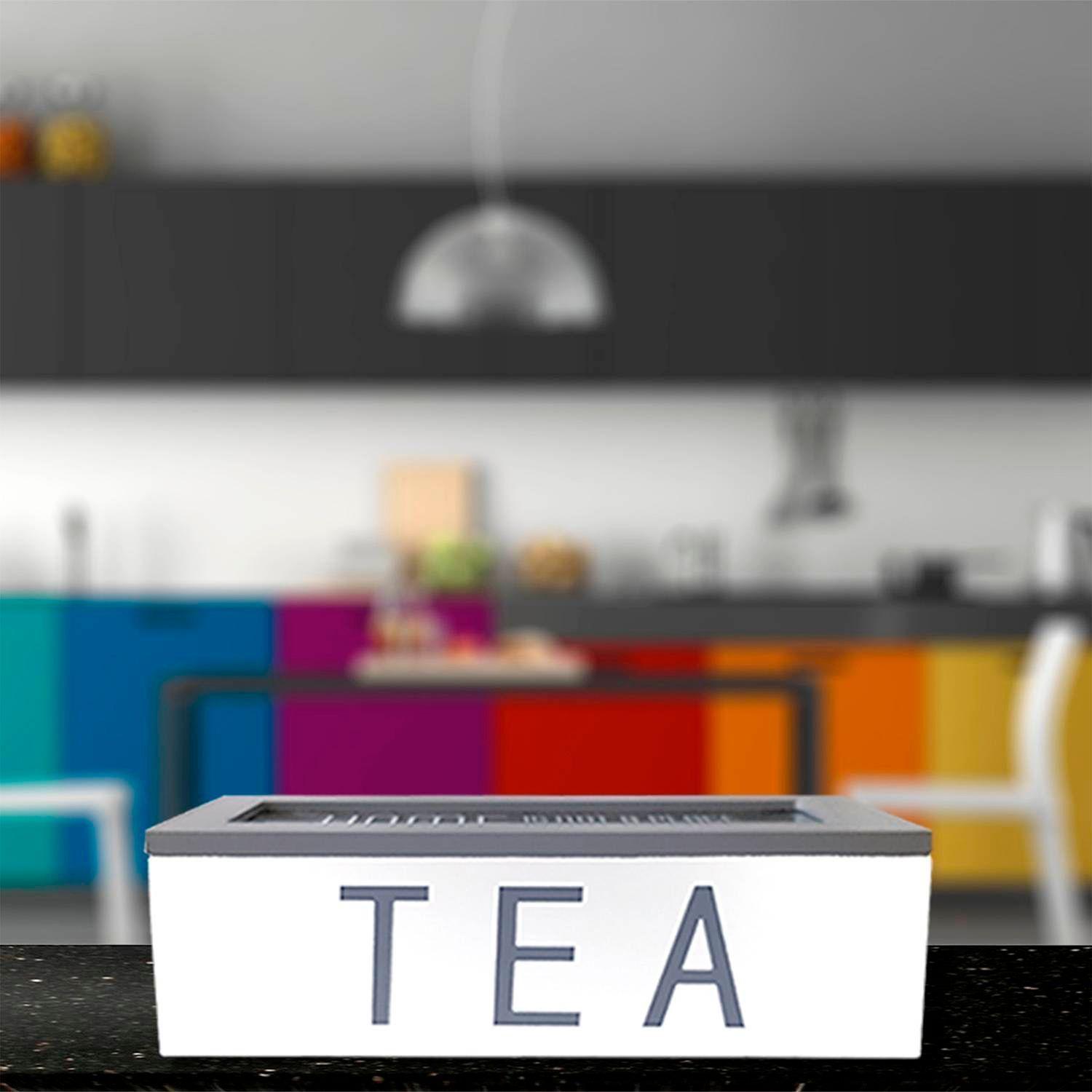 Caja Decorativa Porta Té Clasica Blanca-3