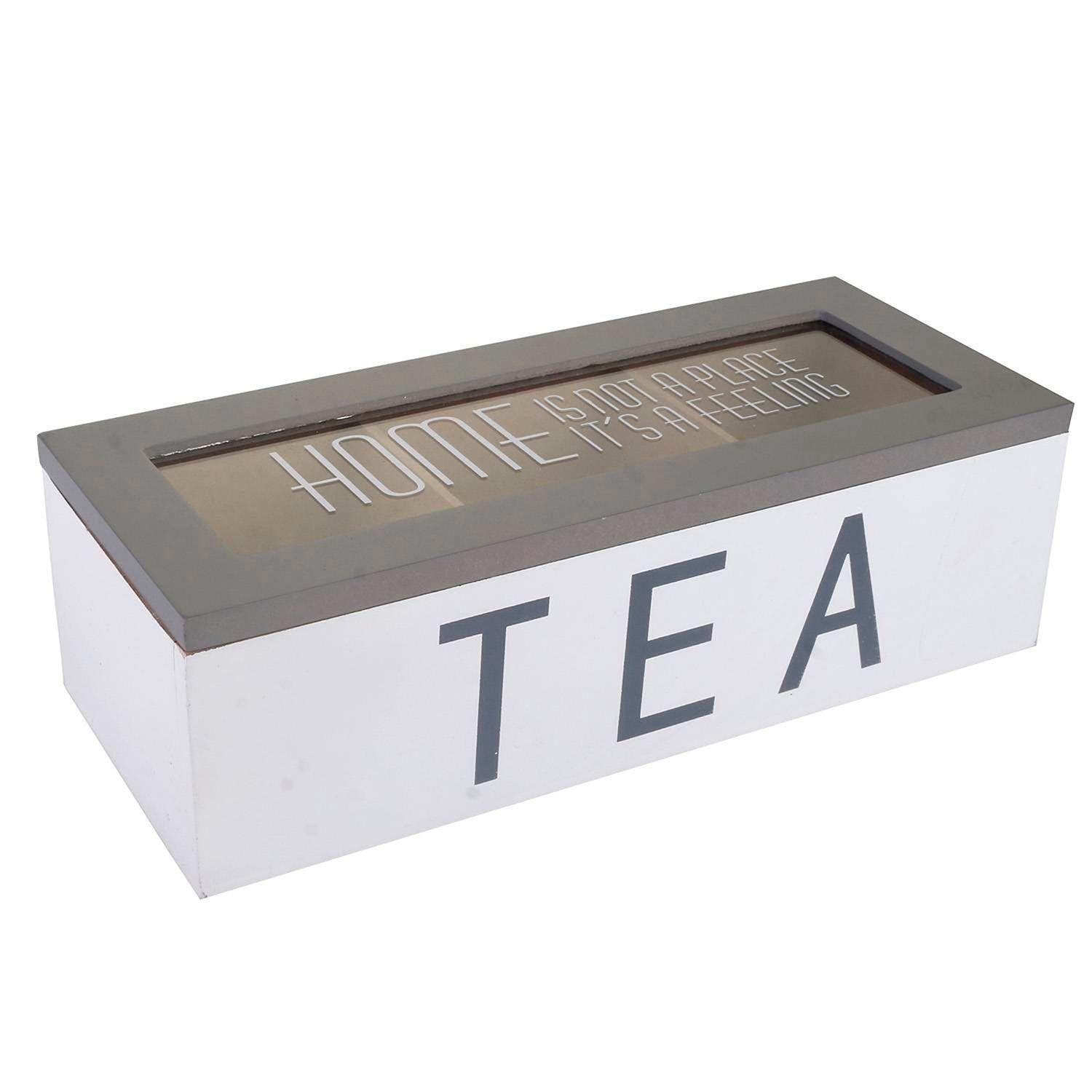 Caja Decorativa Porta Té Clasica Blanca-1