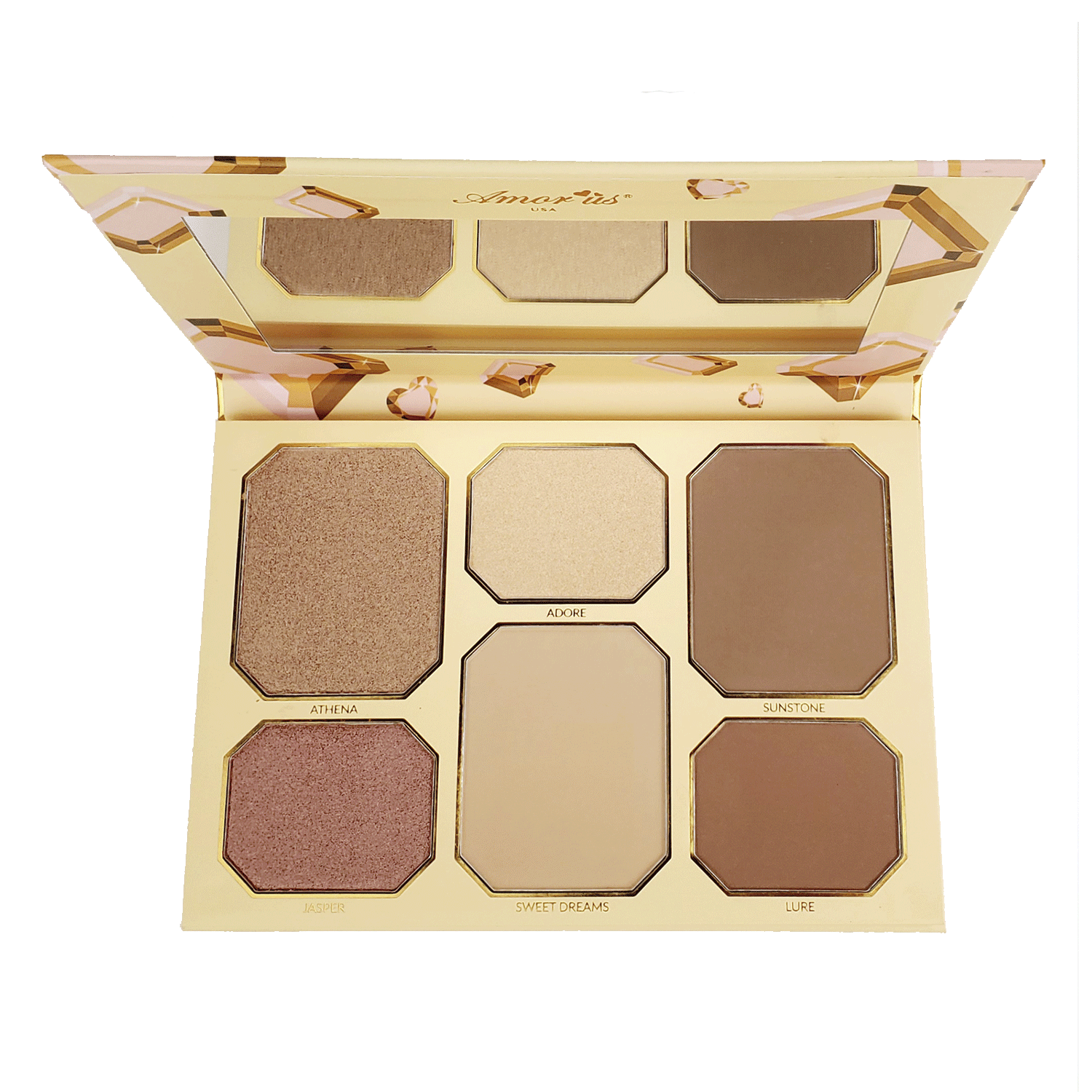 Paleta Contorno Bronceador Iluminador GoldenFever-4