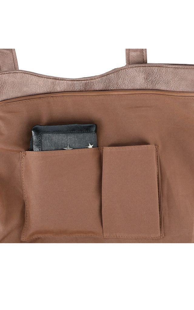 Cartera Hombro Logo Bronce Humana-2