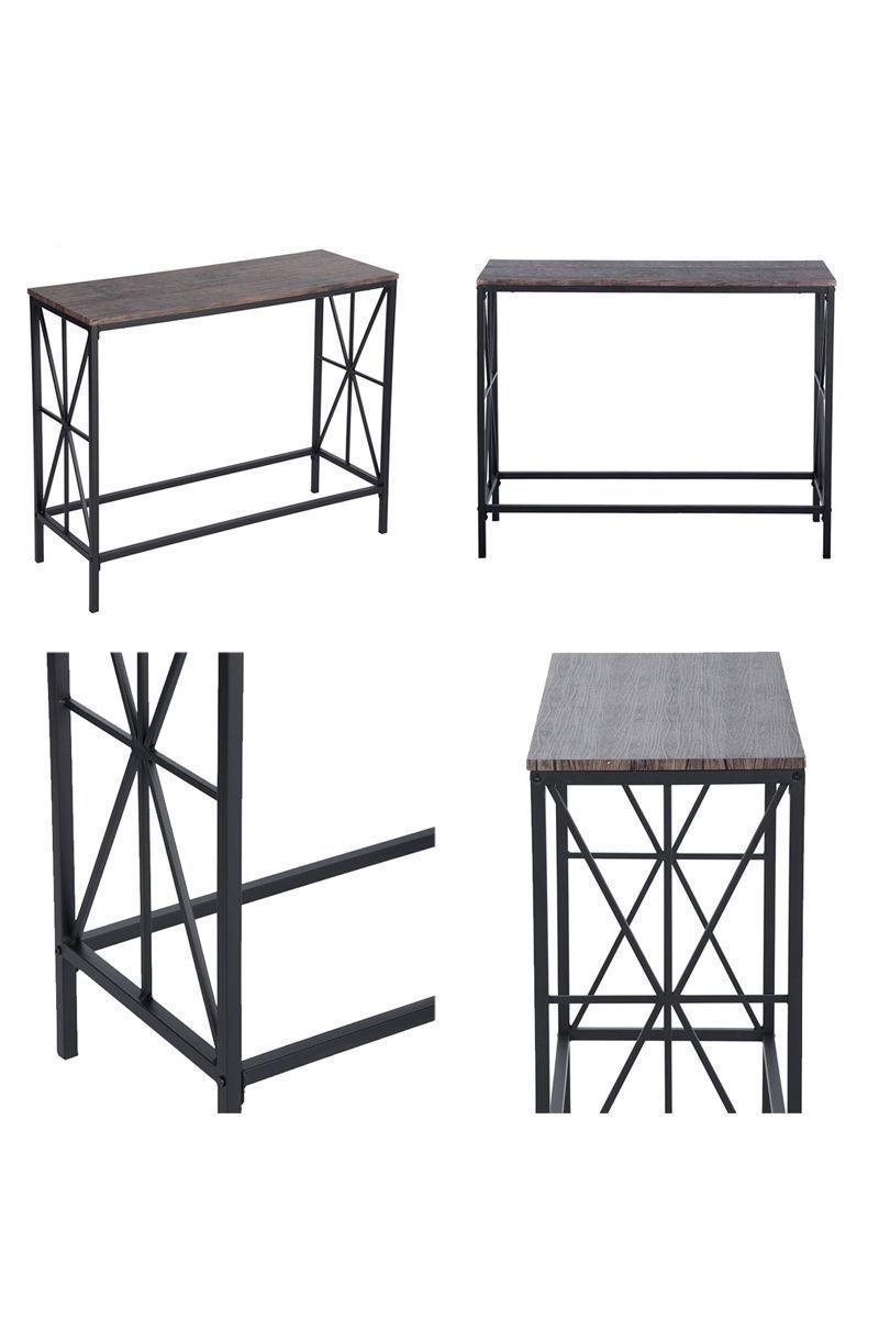 Mesa Arrimo 80,5x38x100 cm Café-4