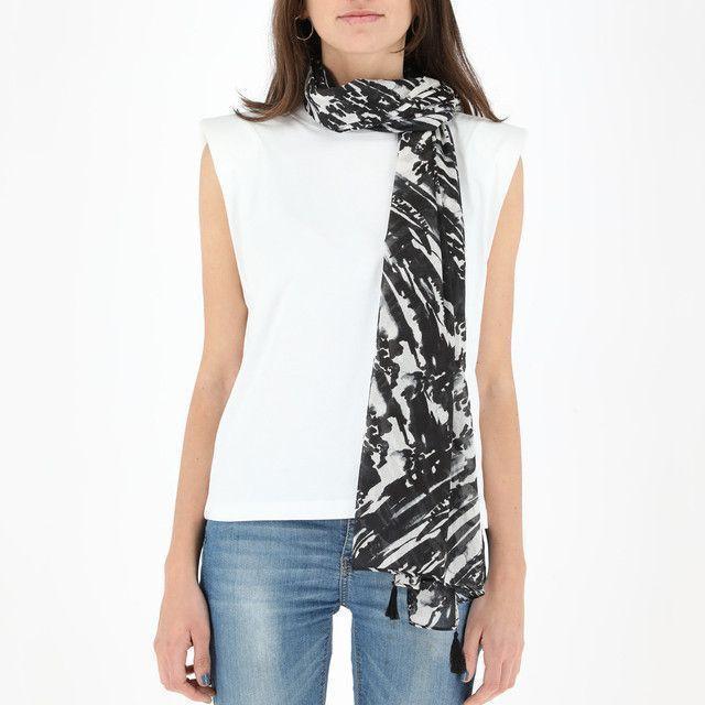 Pañuelo Estampado Negro Abstract iD-1