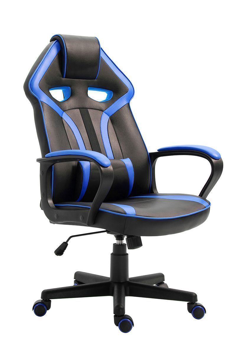Silla Gamer Extreme Game PVC Base Nylon Azul-0