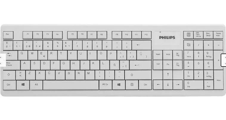 Kit Teclado Mouse Inalámbrico Philips Spt6314 Pc Notebook-1
