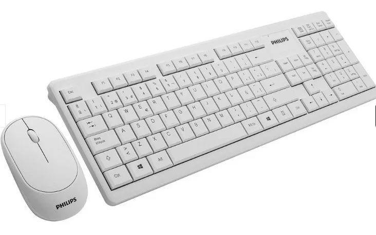 Kit Teclado Mouse Inalámbrico Philips Spt6314 Pc Notebook-0