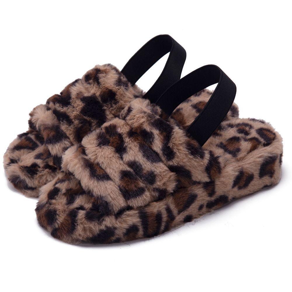 Fluffy Slippers, Pantuflas Altas y Térmicas PRINT-0