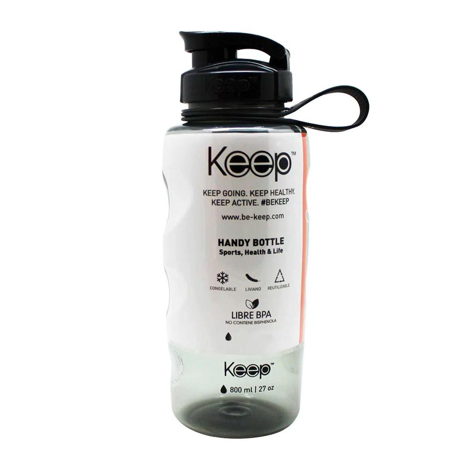 Botella Anatómica Con Mango 560ml Celeste - Keep-7