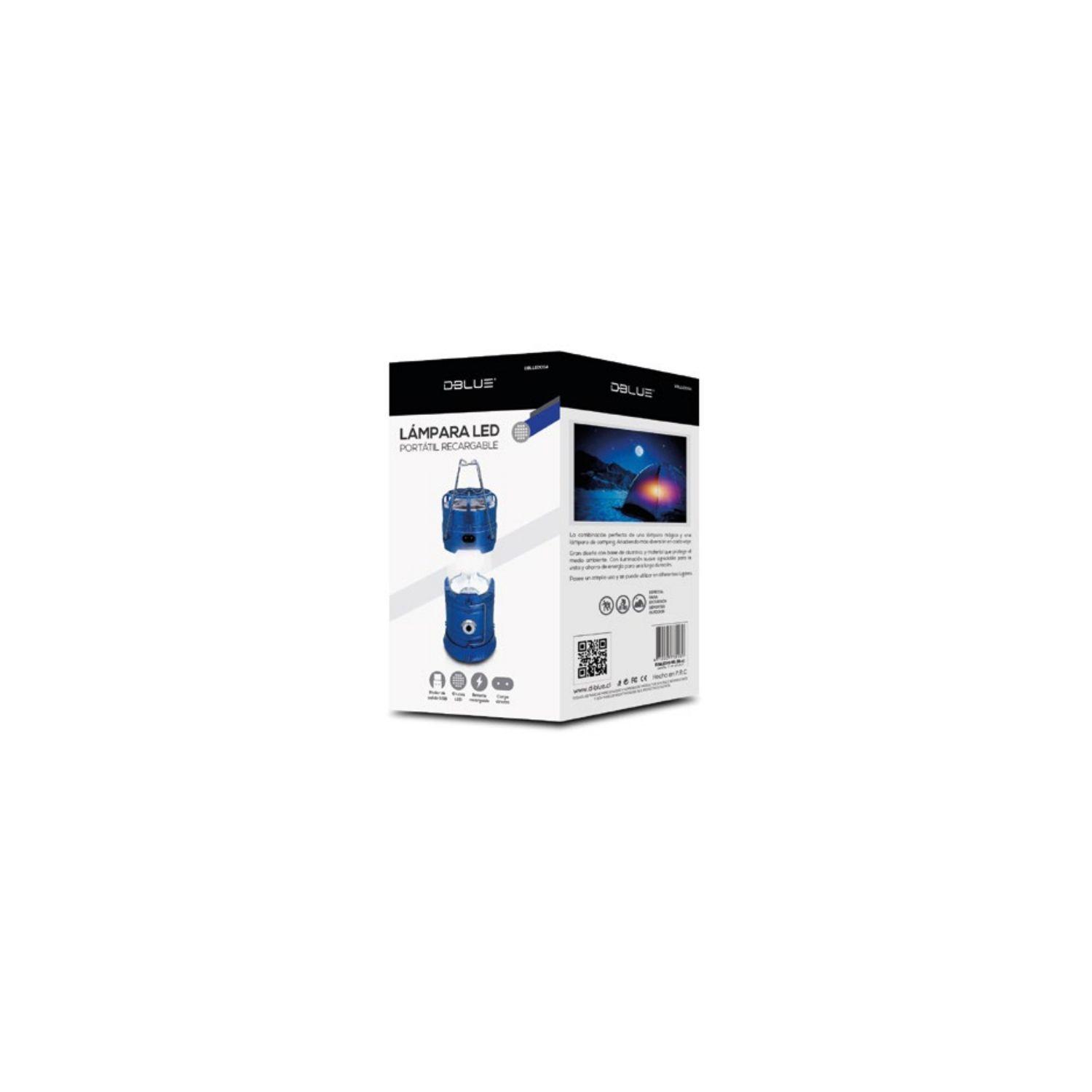 Lámpara Camping Con Ventilador Portátil Camping Azul - PuntoStore-2