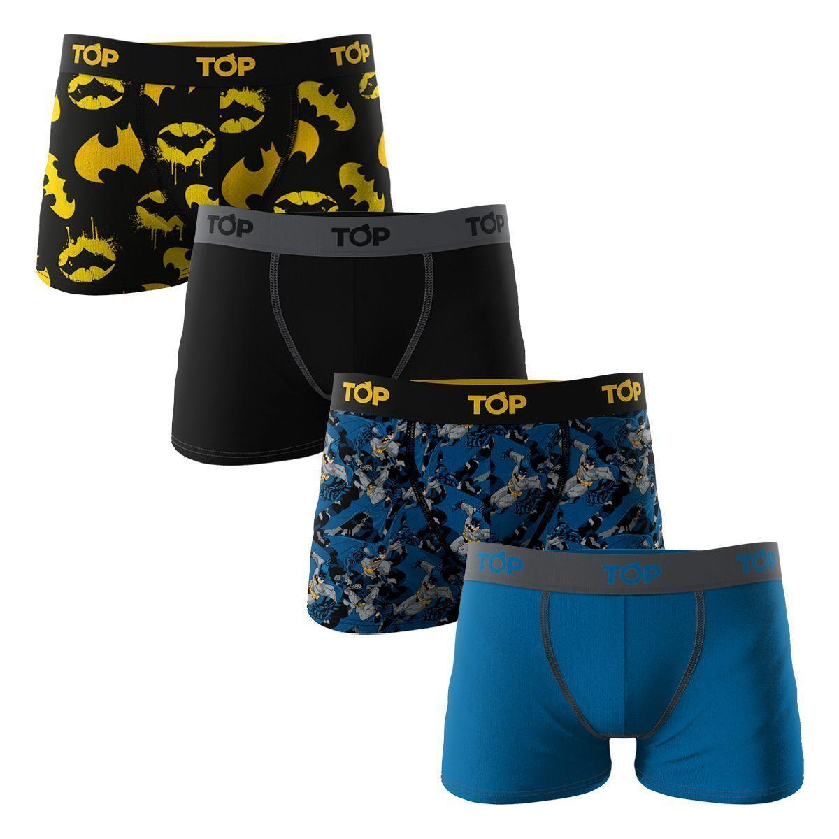Bóxer Niño Algodón Pack 4 Batman C1 Top-0