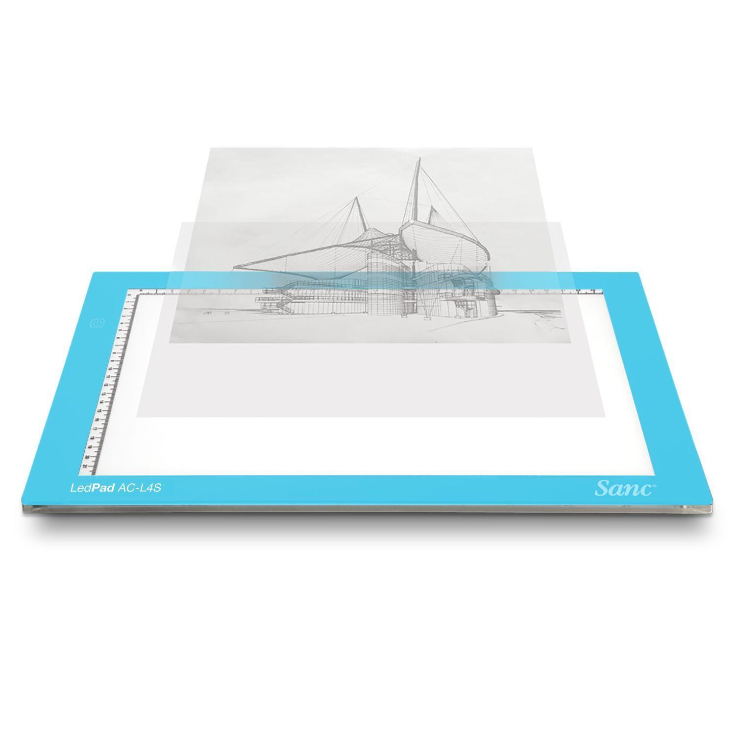 Tableta de Luz Led Sanc AC-L4S Ligth Blue tipo Huion con Funda-2