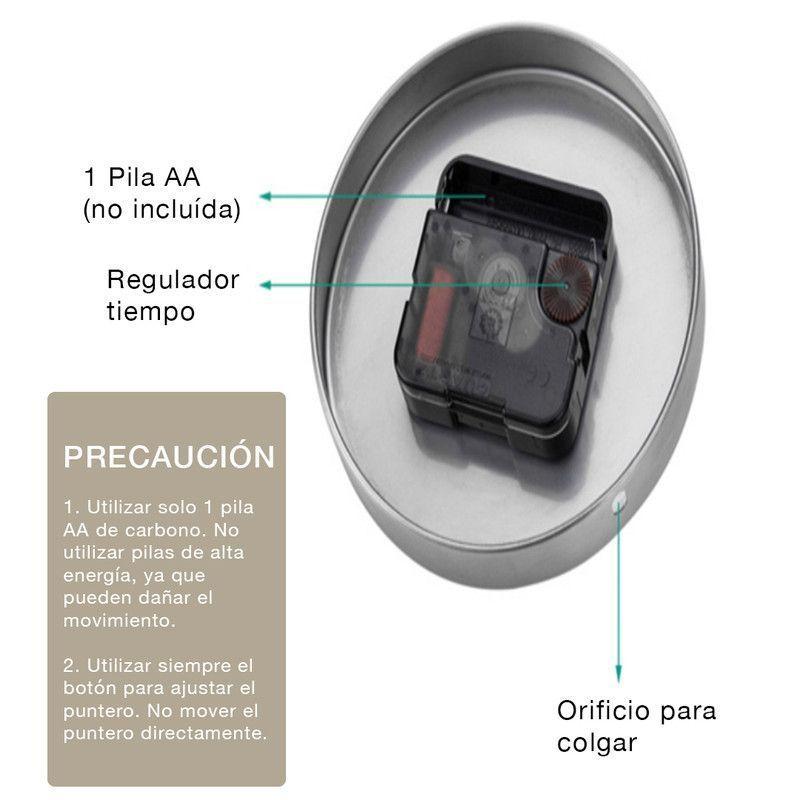 Reloj de muro 3D 110 cm Dorado-2