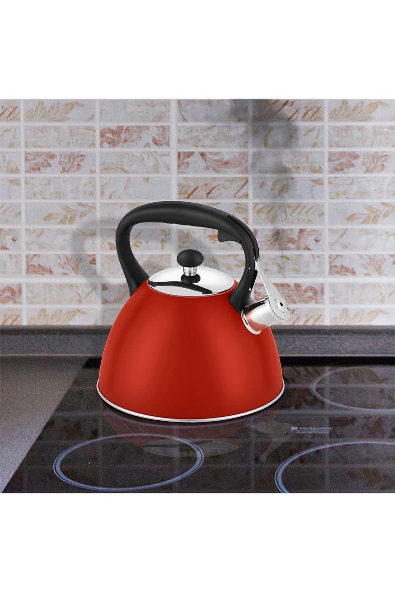 Tetera Acero Inoxidable 3 Litros Rojo-5