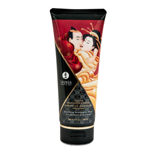Crema de Masaje Comestible Frutilla-0