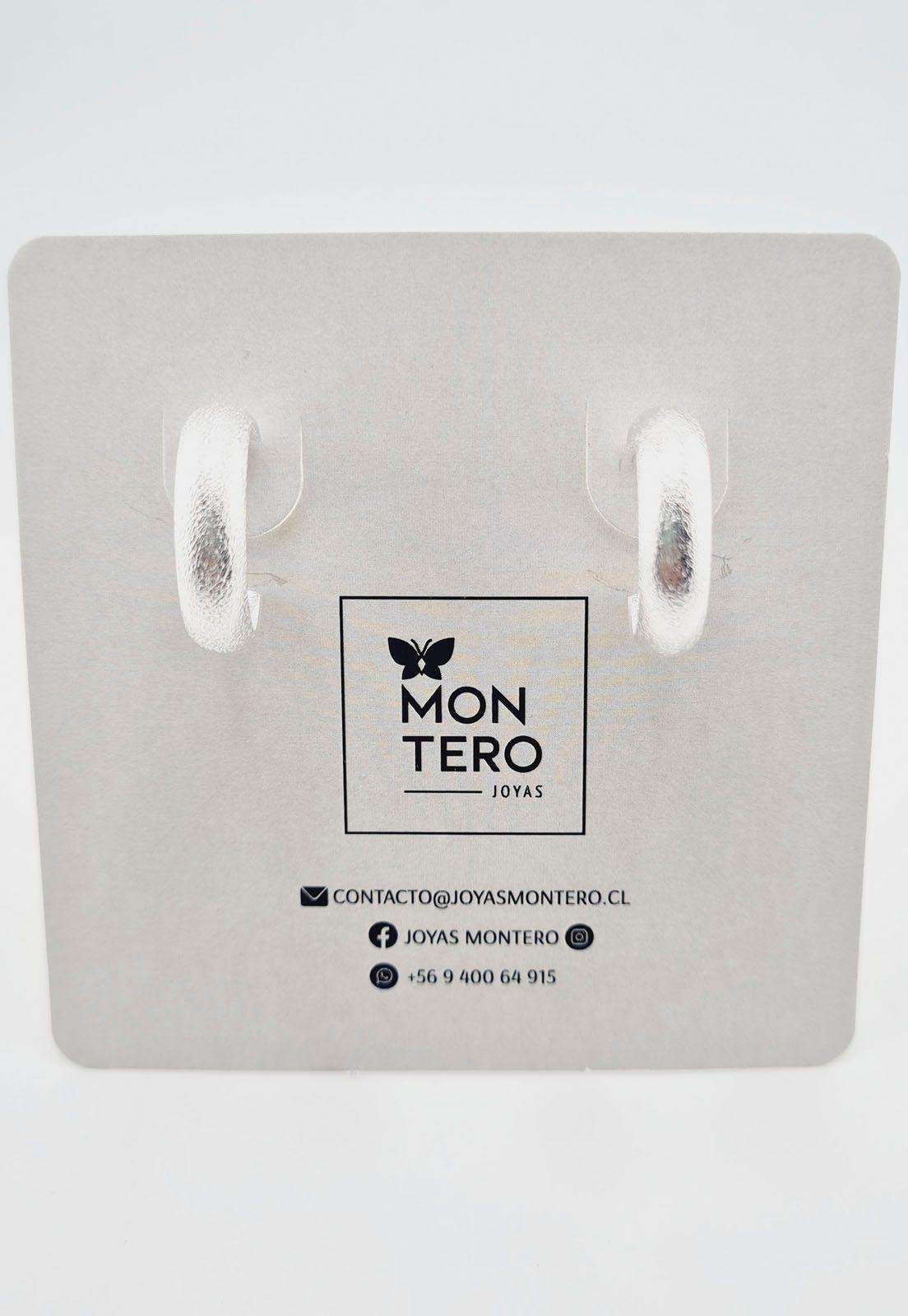 Aros Con Baño de Oro Blanco Cordova.-3