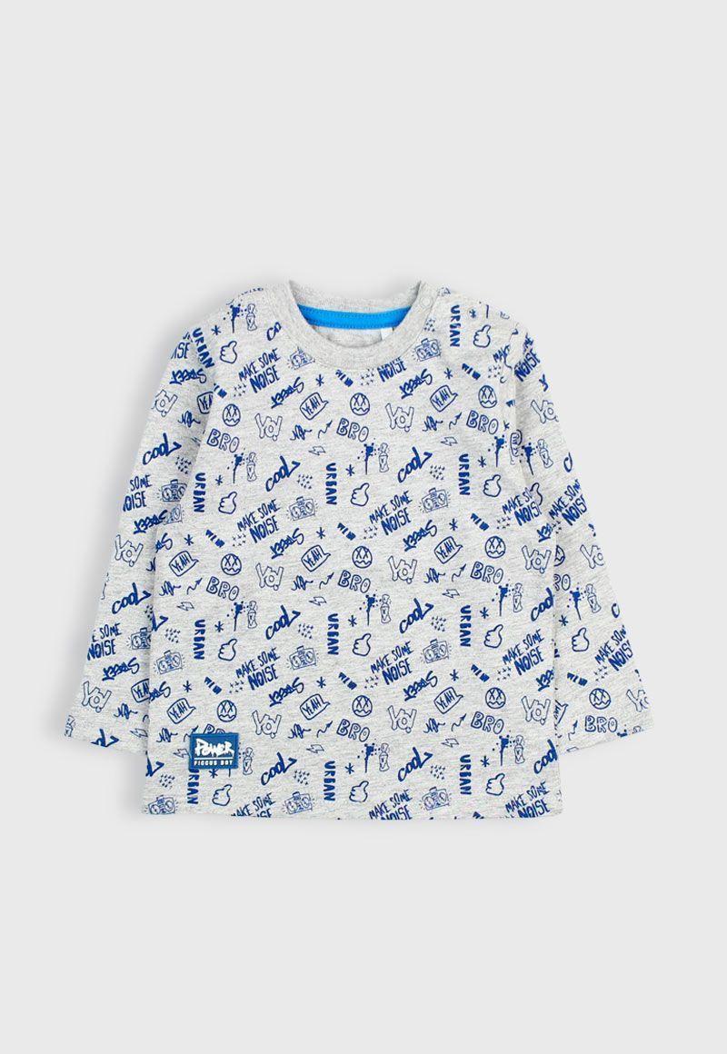 Polera bb niño estampada power 143-0