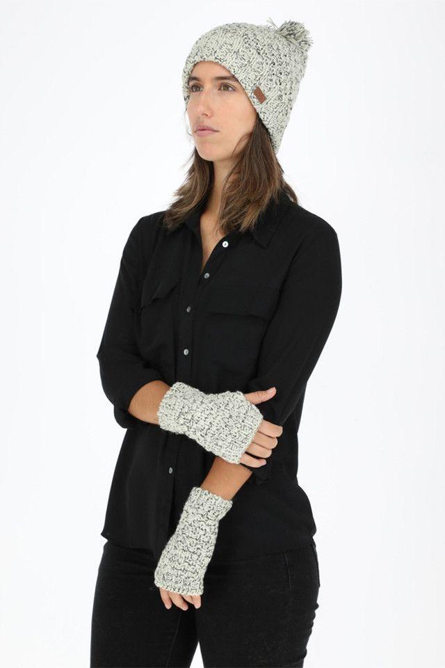 Gorro + guantes blanco Humana-2