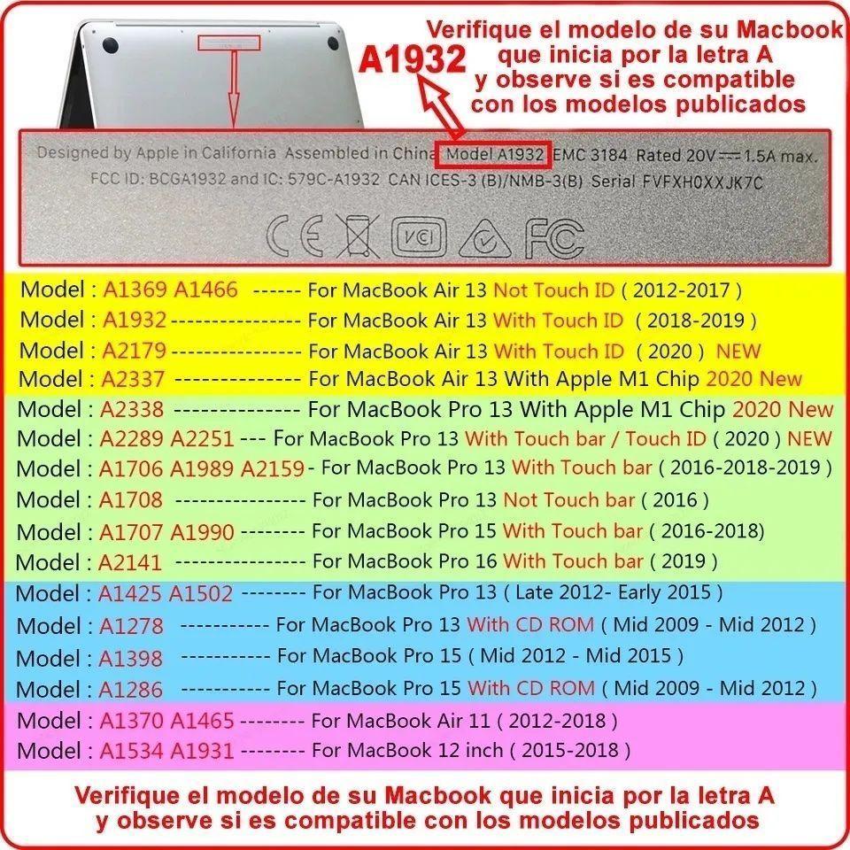 Carcasa Para Macbook Air M1  (Transparente Matte)-7