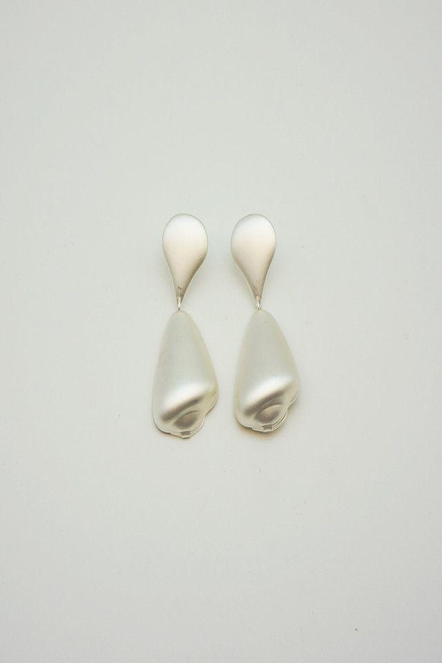 Aros Largos Plateados Saturno ID-0