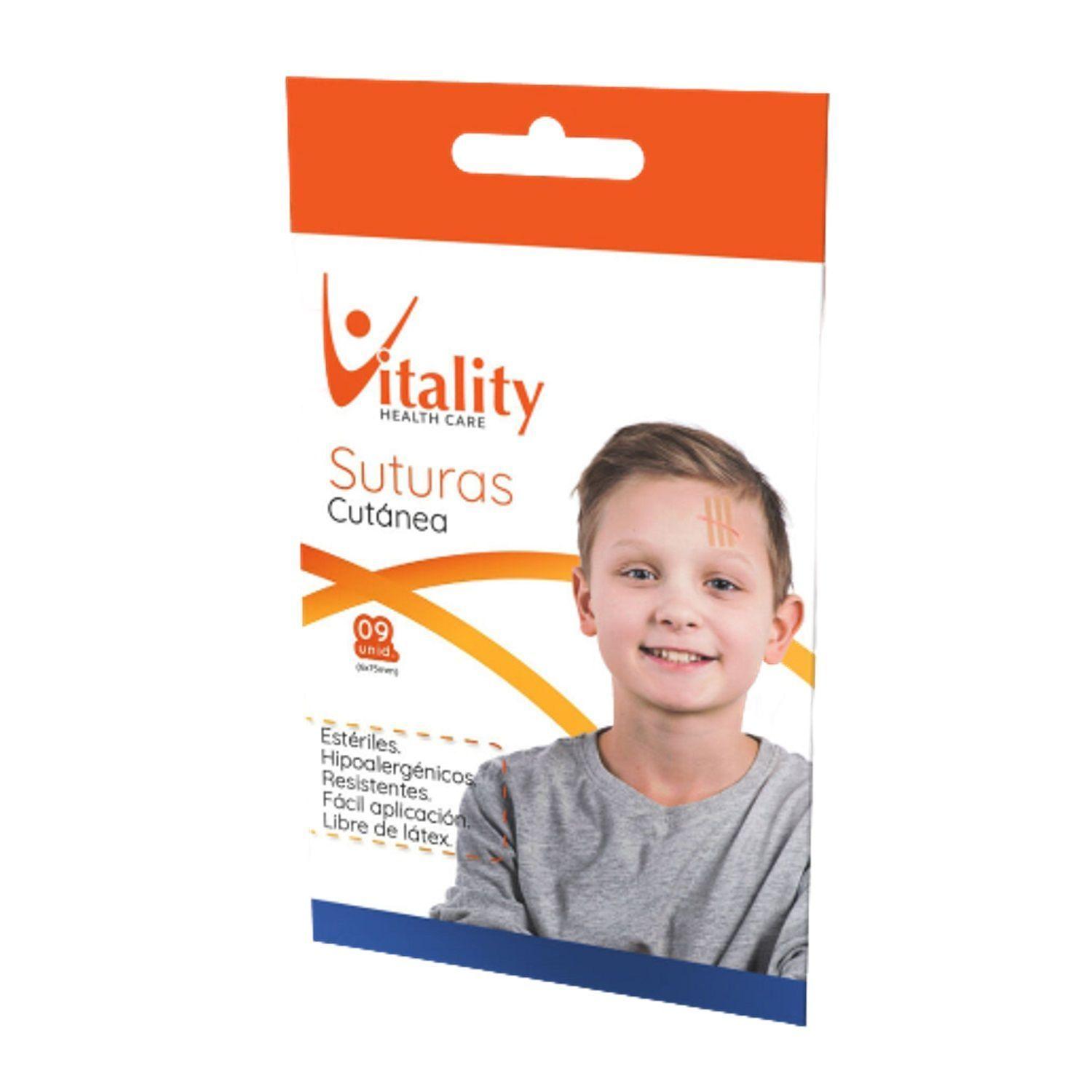 Suturas Cutánea 6 x 75mm – 9 Unid - Vitality-0
