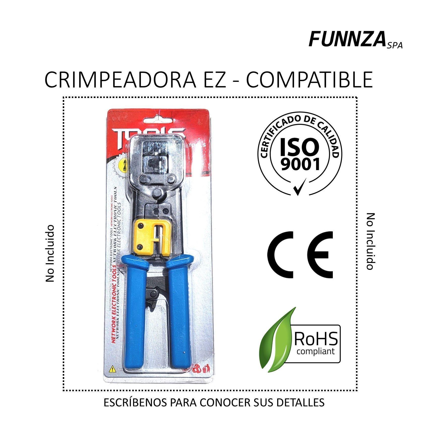 Conector Macho Rj45 Ez Cat6 Metálico / 10 Unidades-2