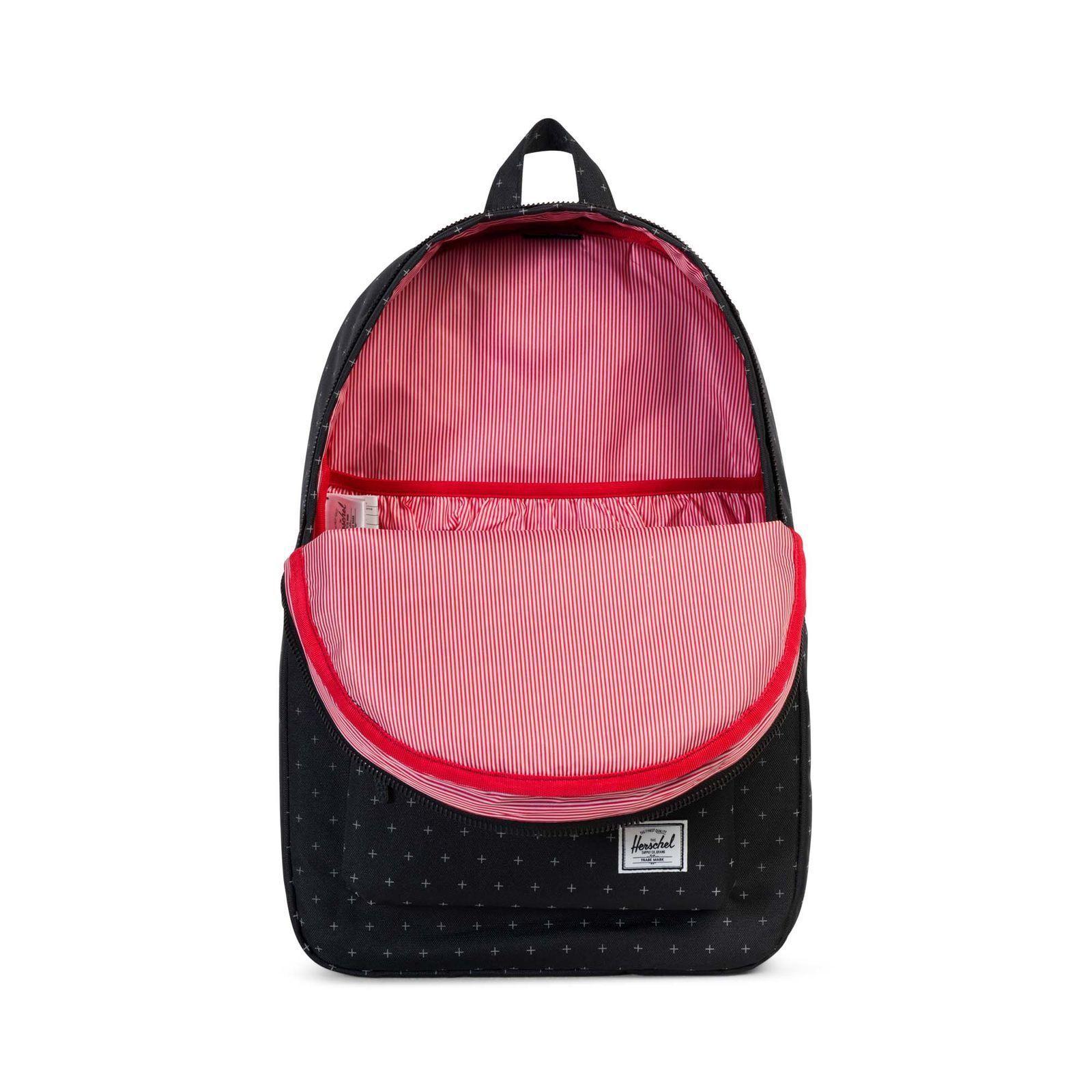 Mochila Herschel Settlement Black Gridlock-1