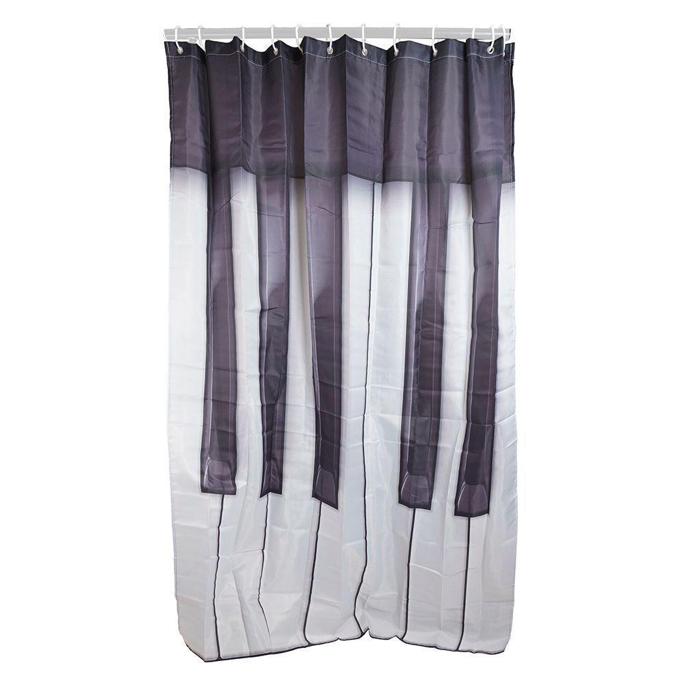 Cortinas Decorativas Baño Teclas-0