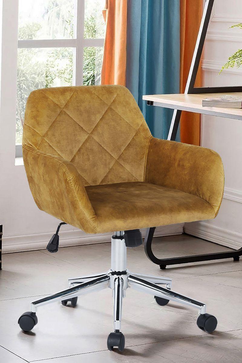 Silla Snell Oficina Altura Ajustable Mostaza-1