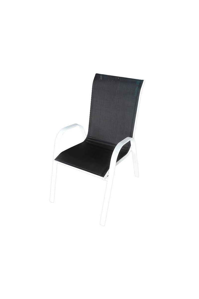 Juego de Comedor para Terraza Mesa Cuadrada 72x80x80cm Negro-3