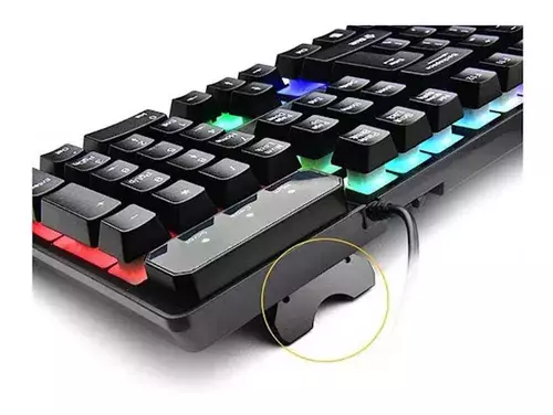 Kit Teclado Mouse Gamer De Membrana Retroiluminado-1