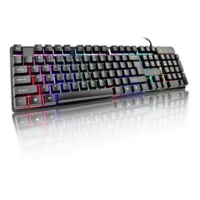 Kit Teclado Mouse Gamer De Membrana Retroiluminado-3