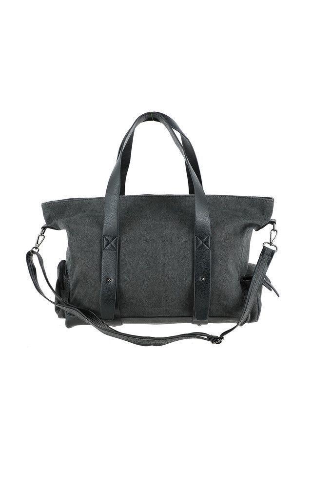 Cartera Hombro Army Gris Humana-1