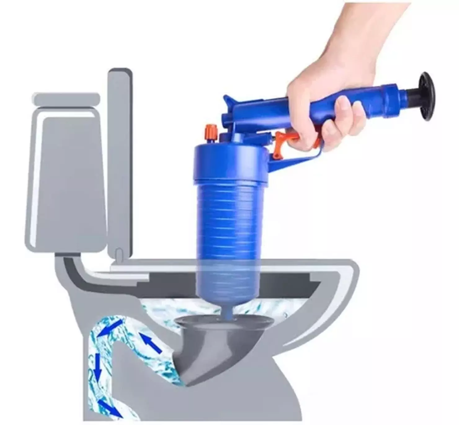 Sopapo Con Presión Destapador De Cañería Fregadero Baño-1