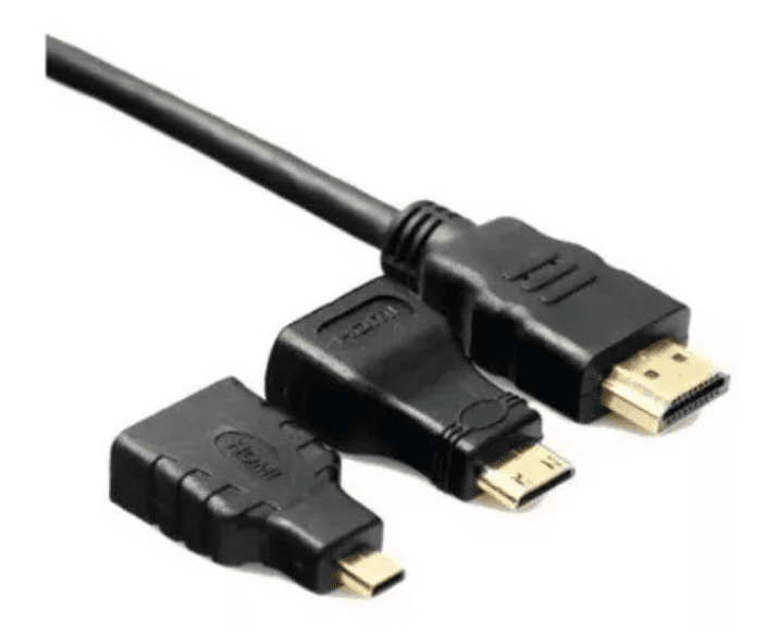 Cable Hdmi 3 En 1, Con Adaptadores Mini Hdmi Y Micro Hdmi-2