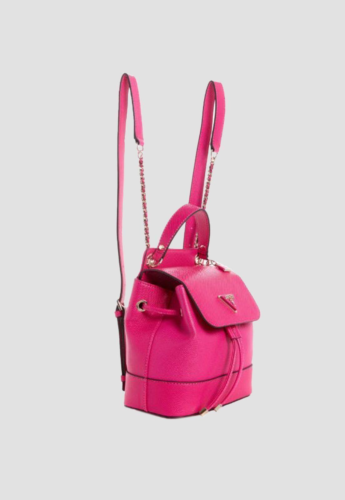 Mochila Cordelia Logo Flap Backpack Rosado Guess-1