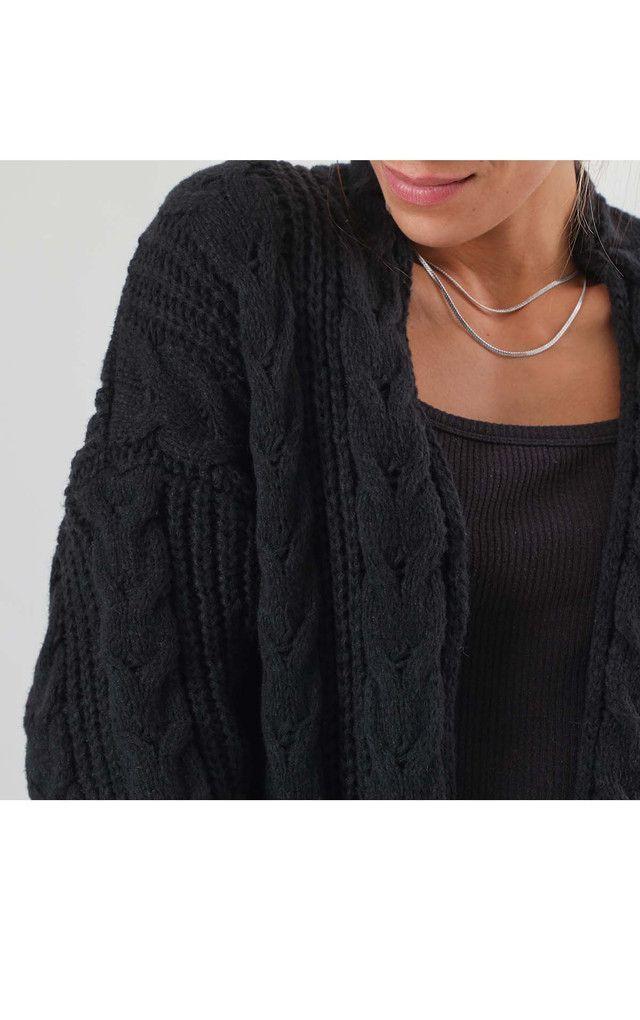 Chaleco Negro Abierto  Humana-1