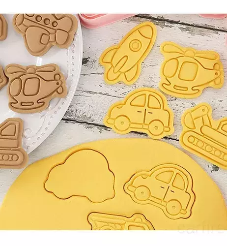 8 Cortador Galletas Cortadores Galletas Moldes Vehículos-4