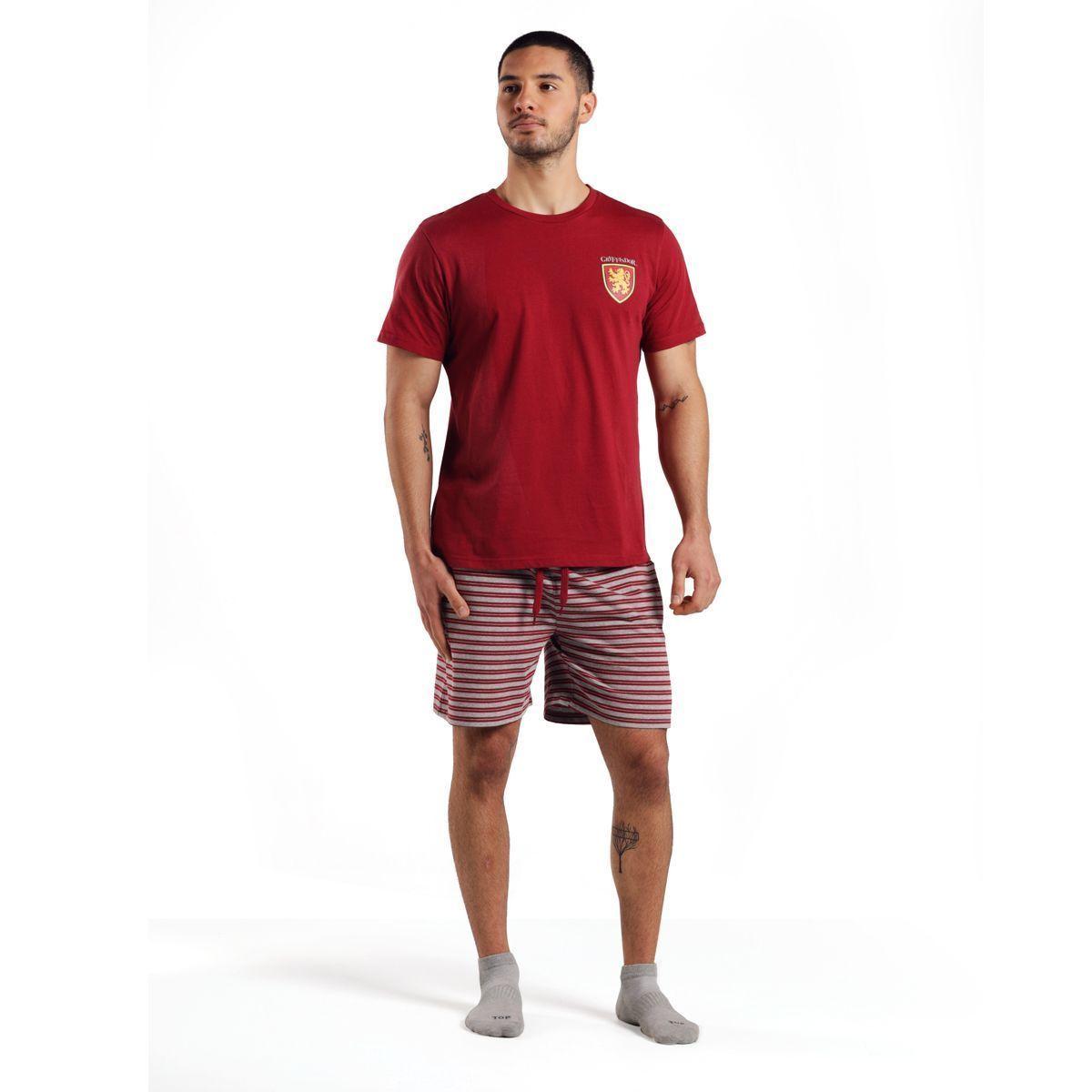 Pijama Algodón Hombre Verano Gryffindor C1 Top-0