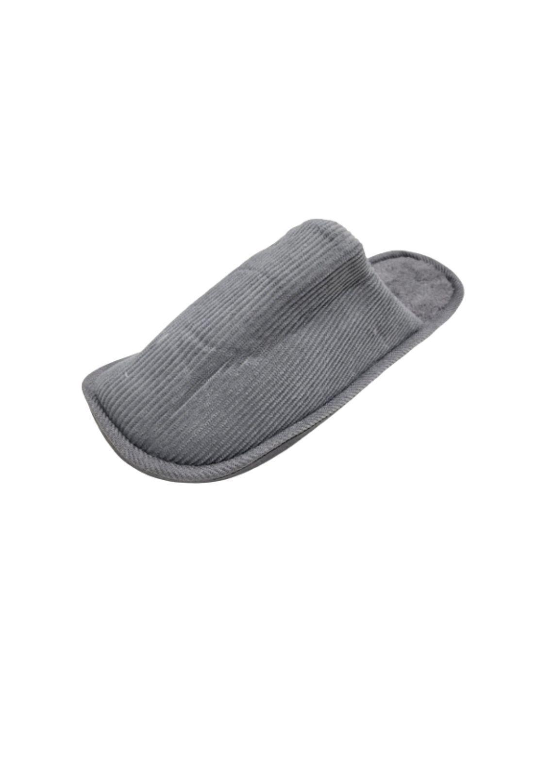 Pantufla Hombre Gris Invierno-0