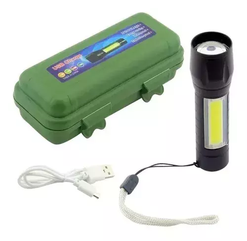 Mini Linterna Led Recargable Usb Luz Led Lateral -0