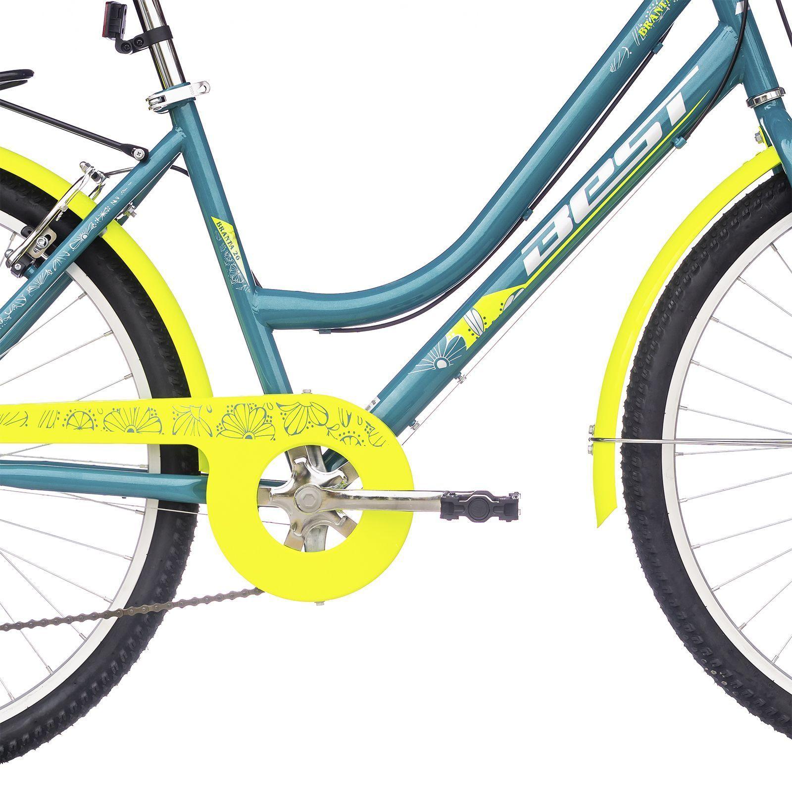 Bicicleta Dama Aro 26 Urbana 6 Velocidades Verde Best-2