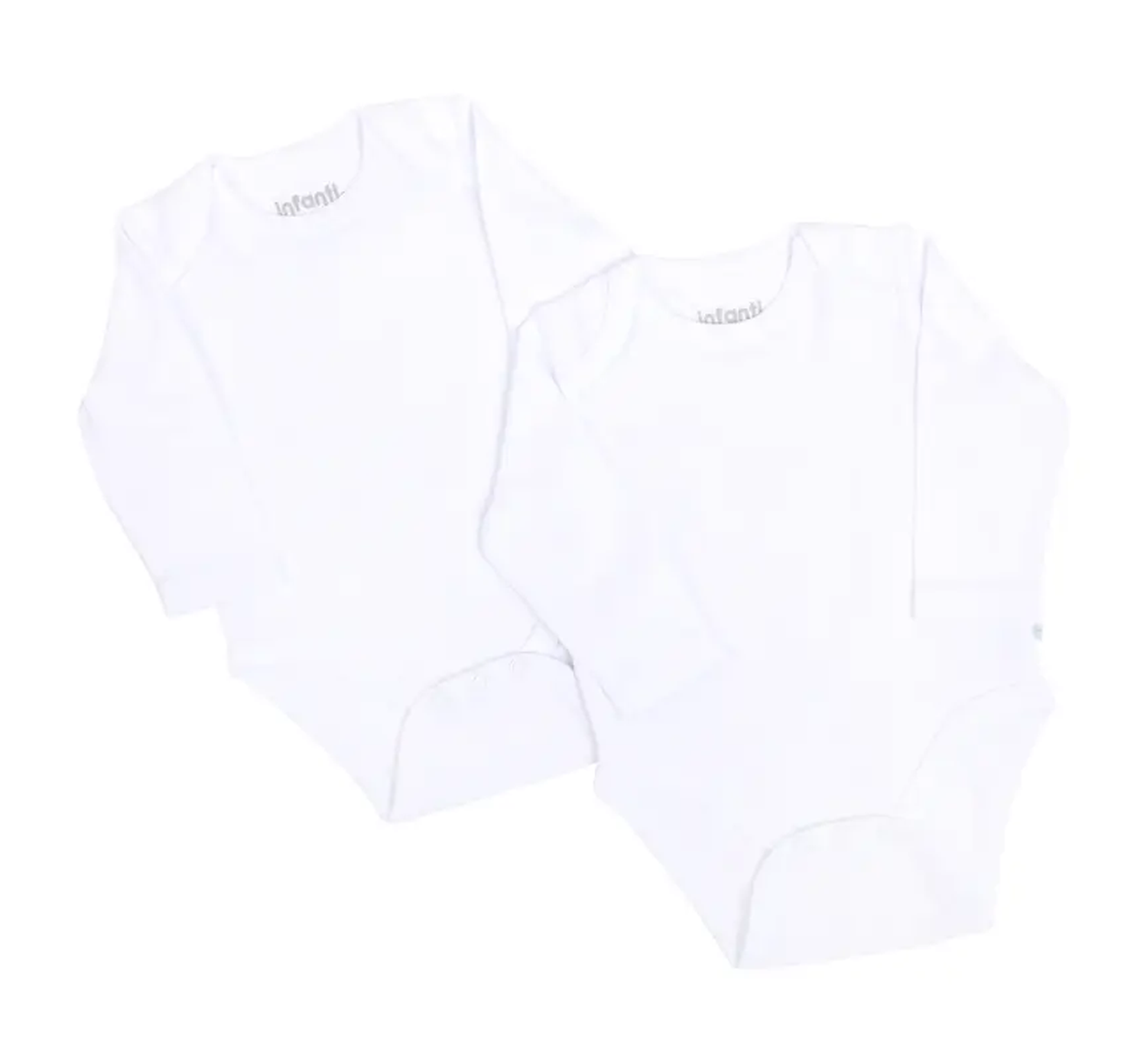 Bipack Body Básico Unisex Algodón 9-12 meses blanco-0