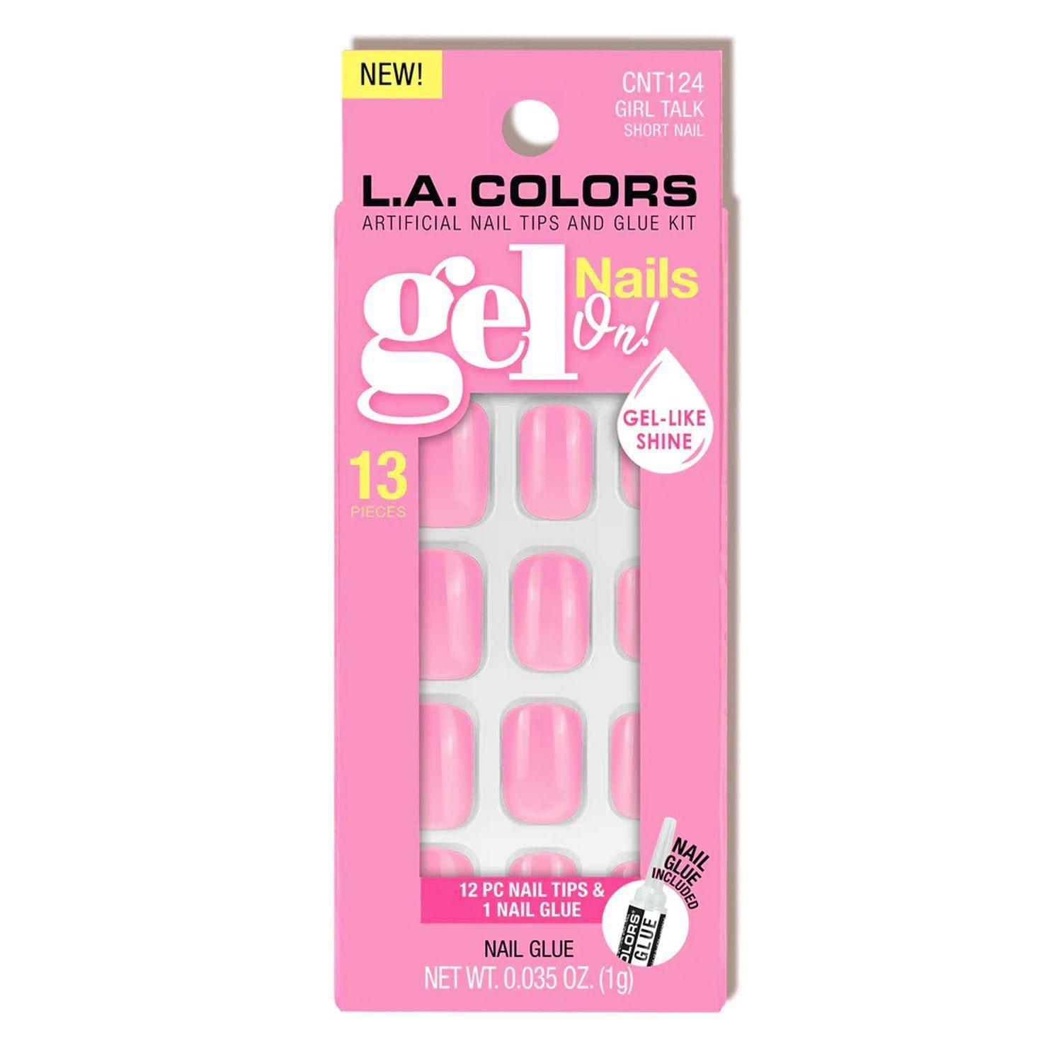 Set de Uñas Gel Press On "Girl Talk" L.A Colors-0