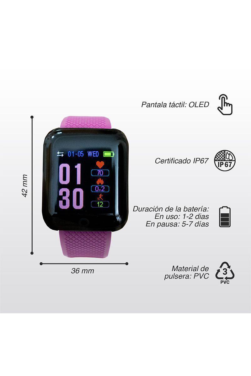 Reloj Inteligente Smartwatch D13 IP67 Púrpura-2