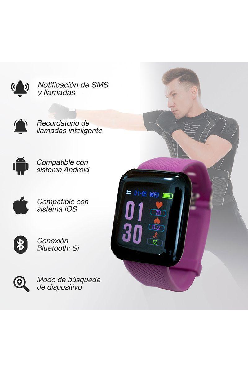 Reloj Inteligente Smartwatch D13 IP67 Púrpura-1