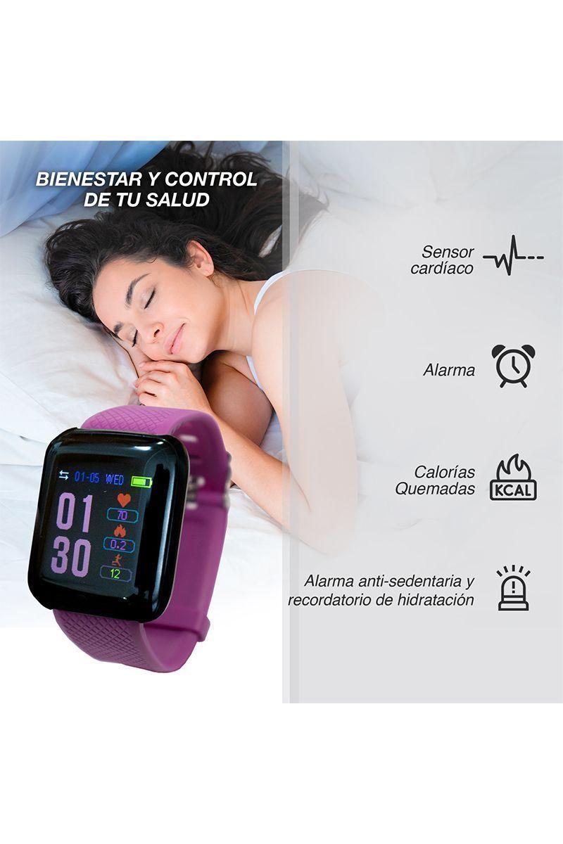 Reloj Inteligente Smartwatch D13 IP67 Púrpura-4