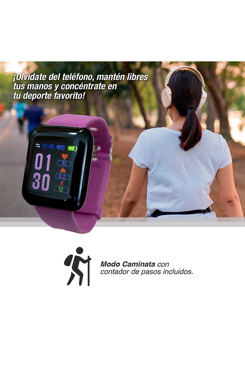 Reloj Inteligente Smartwatch D13 IP67 Púrpura-3