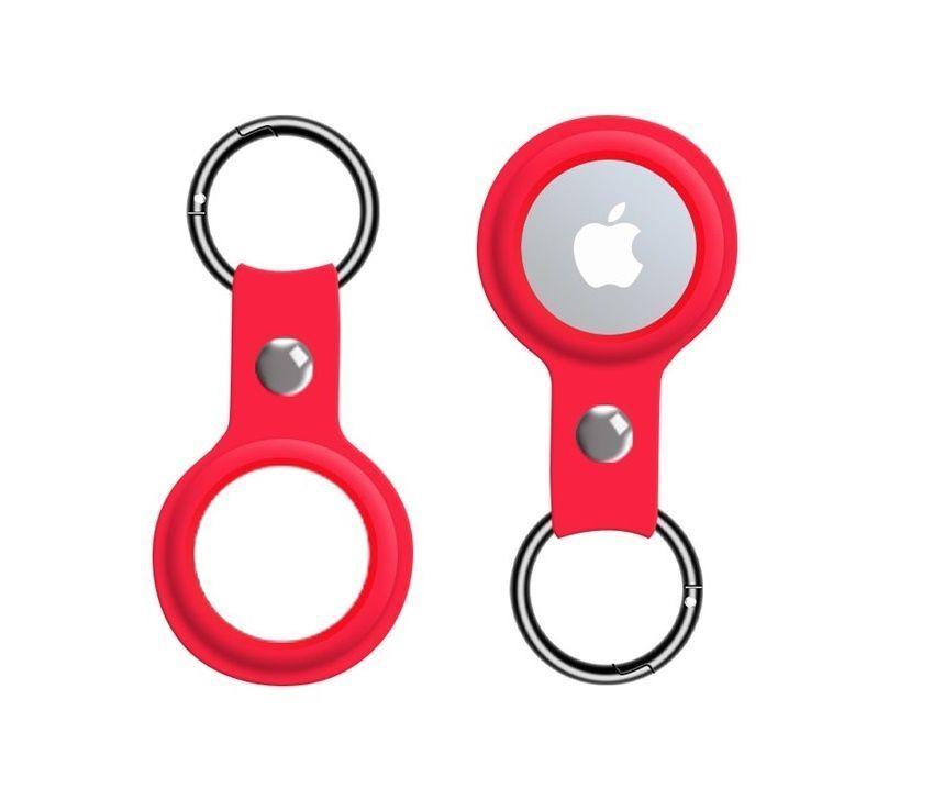 Funda Compatible Apple Airtag Localizador Perro Gato Rojo-1