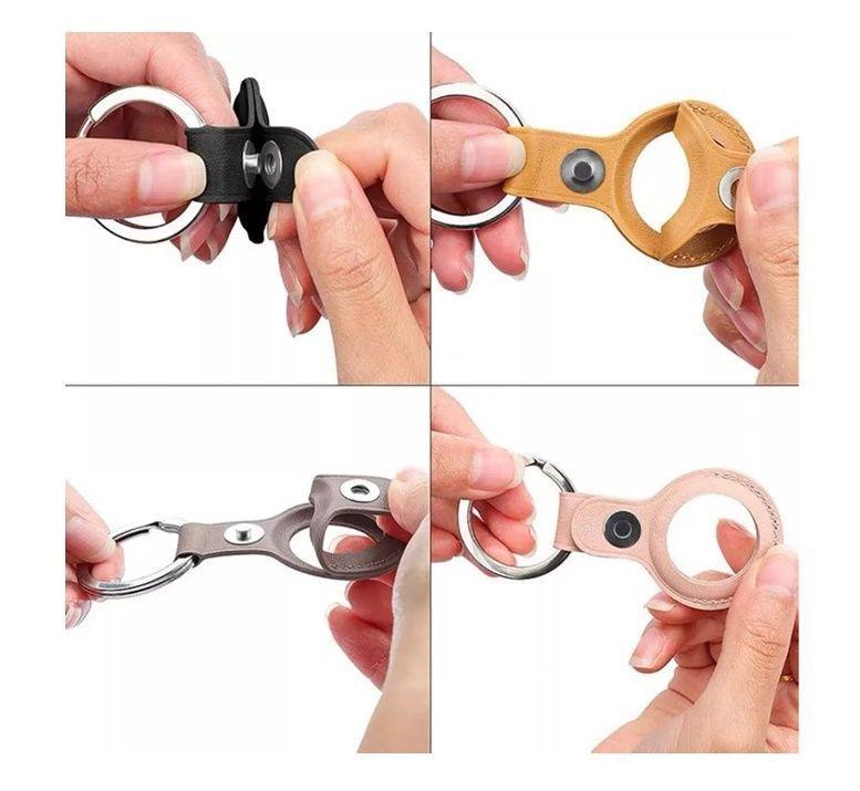 Funda Compatible Apple Airtag Localizador Perro Gato Rojo-2