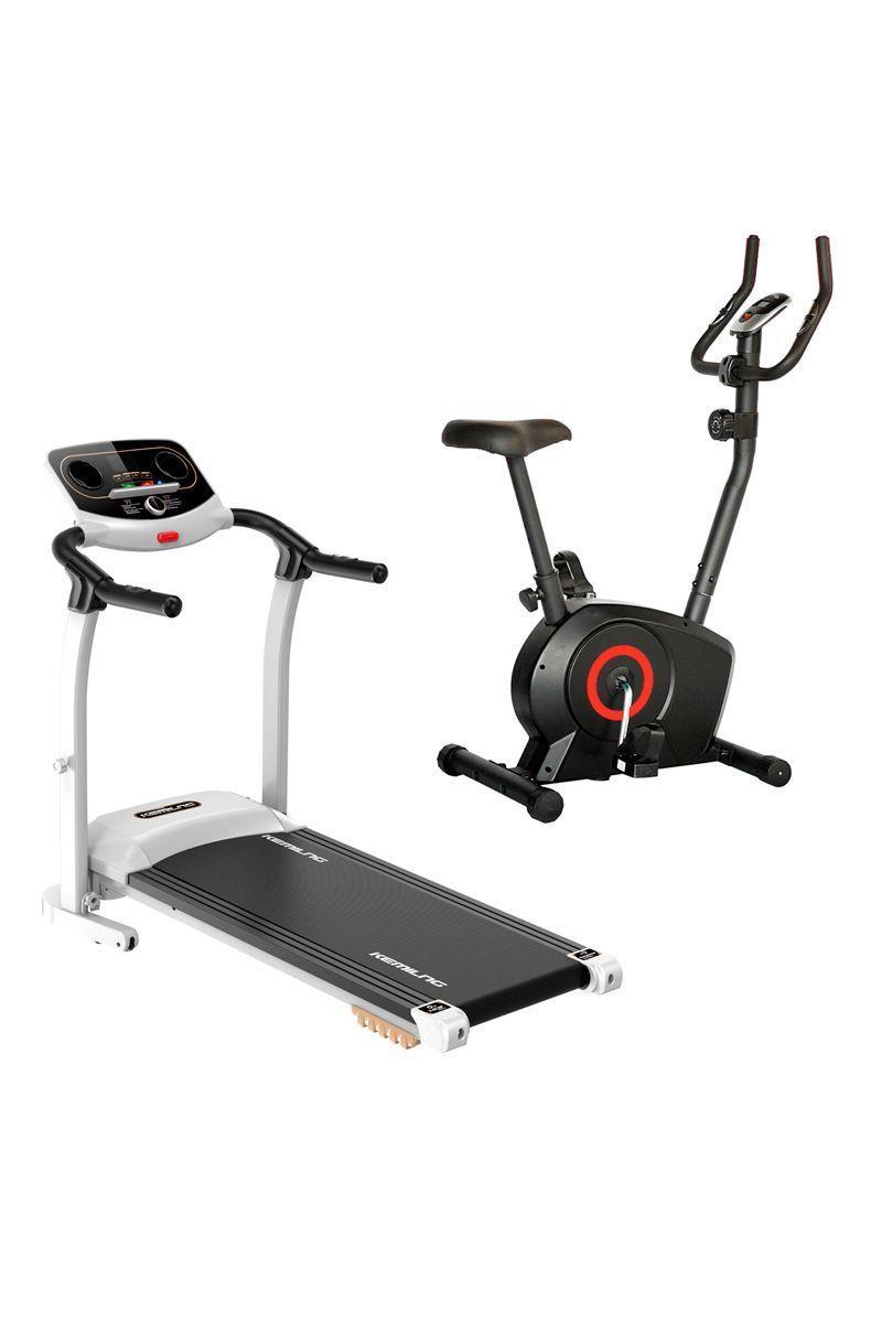 Pack Trotadora M201+ Bicicleta Magnetica 4K Blanco-0